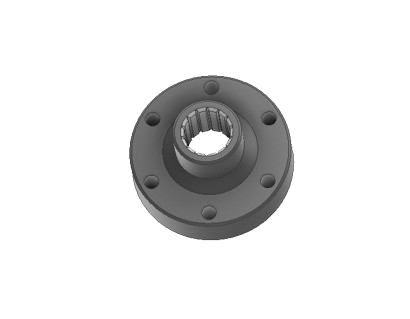 Flanges entalhadas 1.1/4"-14 estrias