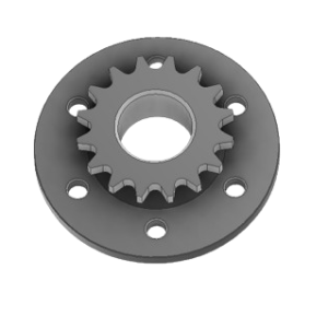 Flange c/ engrenagem